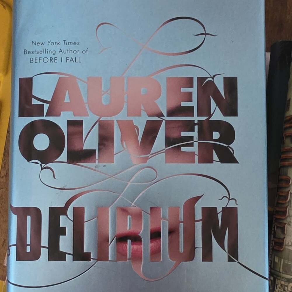 Delirium by Lauren Oliver - Harper Hardcover Novel w/ Dust Jacket, YA Fiction